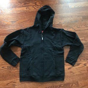 HANES Boys' Full Zip Sweatshirt Hood Jacket Sz. L